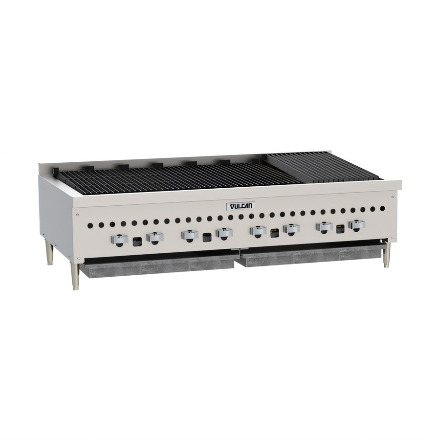 Product image #1 for Vulcan VCCB47 46-3/4 Inch Wide Countertop Gas Charbroiler, 8 Burners