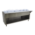Thumbnail image #1 for Advance Tabco Triumph Supreme 5-Pan Ice Cooled Serving Counter with Removable Cutting Board