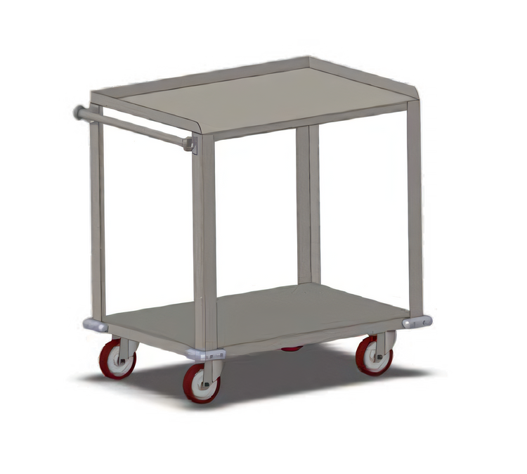 Product image #1 for Carter-Hoffmann Three-Shelf Stainless Steel Bus Cart, 700 lb Capacity