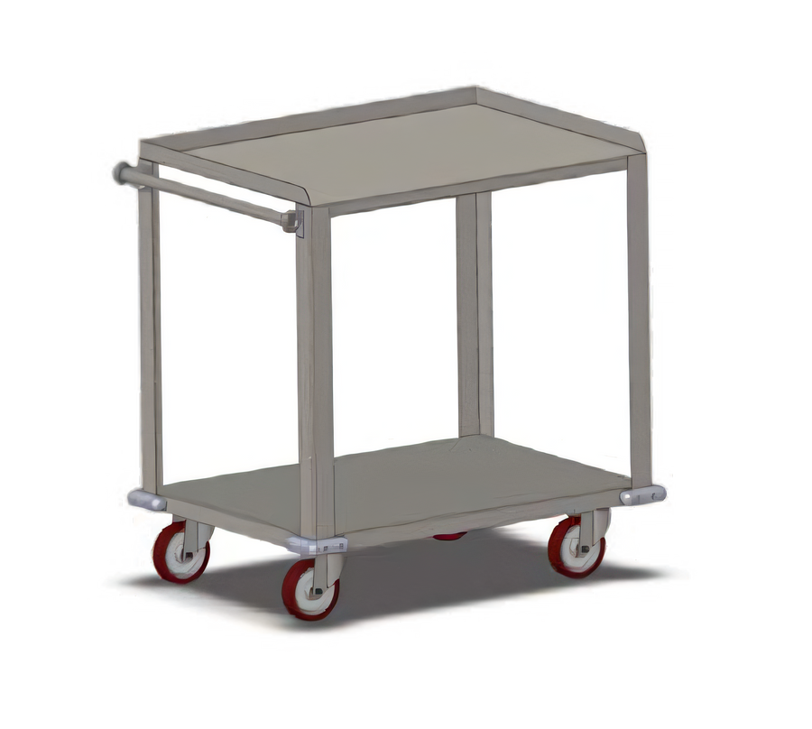 Product image #1 for Carter-Hoffmann Three-Shelf Stainless Steel Bus Cart, 700 lb Capacity
