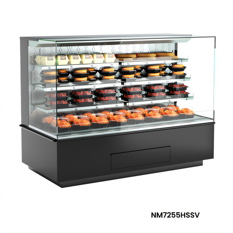 Product image #1 for Structural Concepts Blend Heated Self-Service End Cap Hot Food Display Merchandiser, 72 Inch Wide