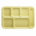 Thumbnail image #1 for Cambro Camwear Yellow 6-Compartment Polycarbonate School Tray, 10 x 14-1/2 Inch Rectangular
