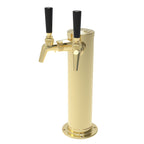 Thumbnail image #1 for Perlick Corporation EA2100-2TF-2 2-Faucet Air-Cooled Countertop Brass Draft Beer Tower