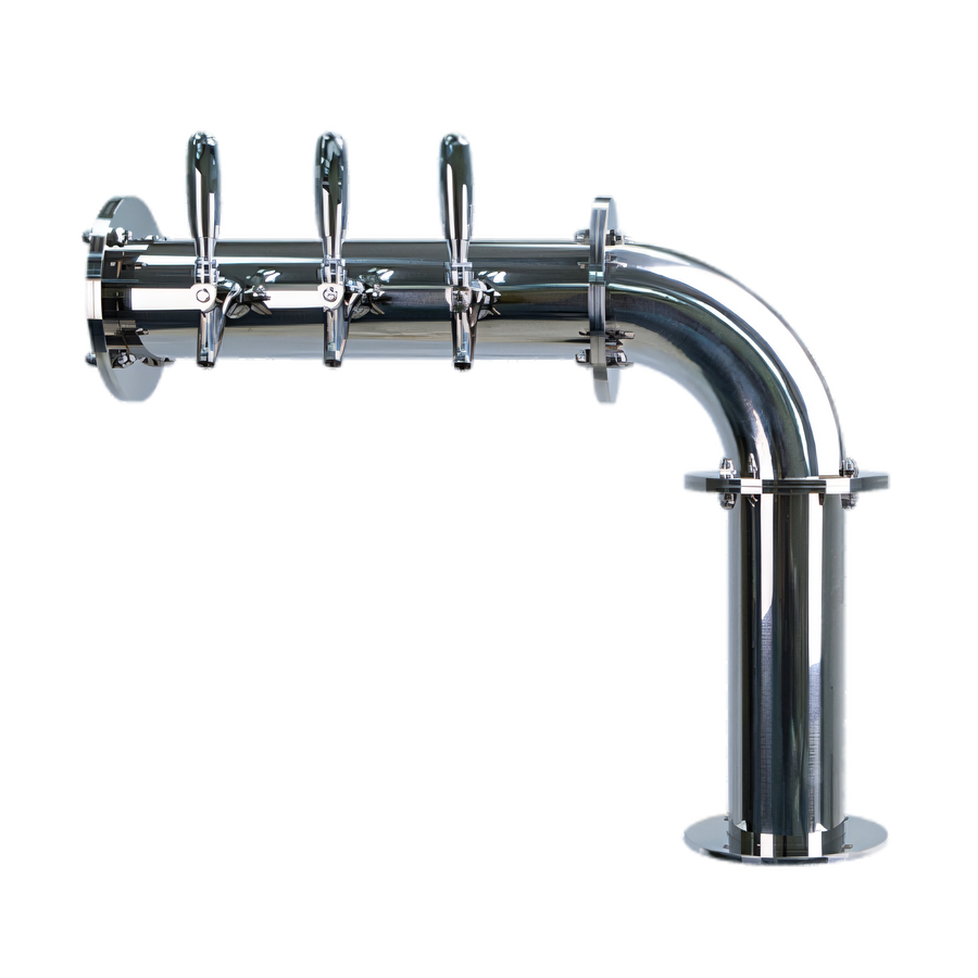 Product image #1 for Micro Matic Titan L 3-Faucet Countertop Glycol-Cooled Stainless Steel Draft Tower
