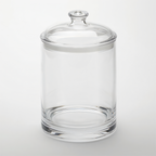 Thumbnail image #1 for American Metalcraft JPC120 Clear Polycarbonate Storage Jar with Lid, 120 Oz. Case of 8