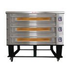 Thumbnail image #1 for Marra Forni ELST73-44/3 3-Deck Electric Deck Oven, 73 x 44 in. Refractory Stone Cooking Surface, Programmable Touchscreen