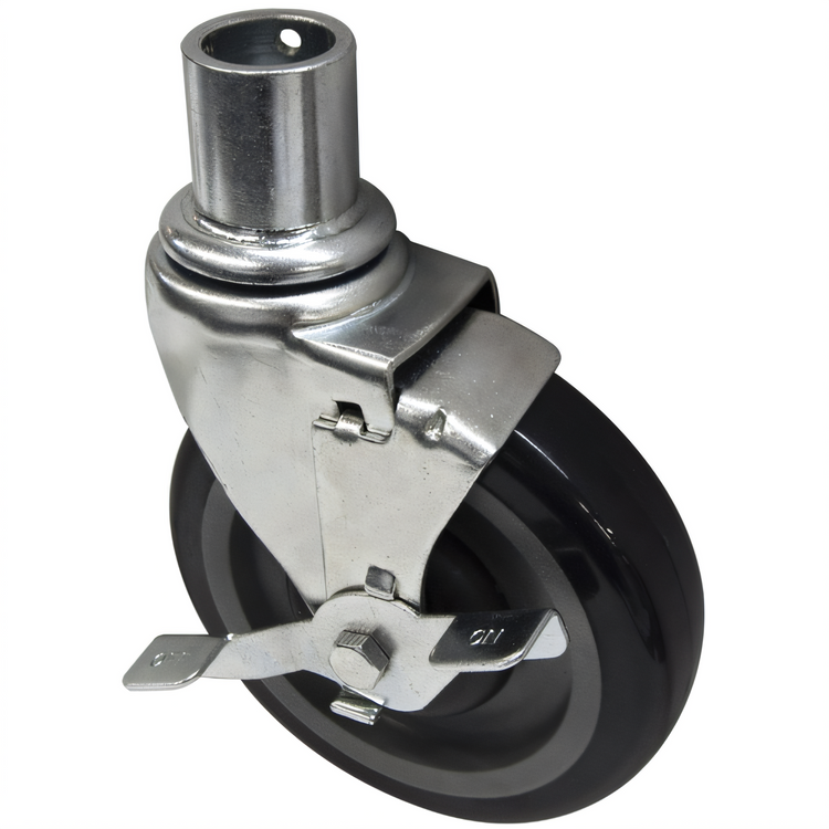 Product image #1 for BK Resources 5SBR-WS1-PS4 Shelf Casters & Leveling Feet