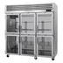 Thumbnail image #1 for Turbo Air PRO Series Three-Section Heated Reach-In Holding Cabinet with 6 Self-Closing Glass Half Doors, 73.9 Cu. Ft.