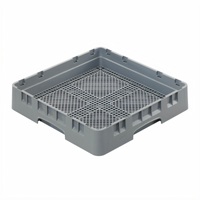 Cambro Camrack Full-Size Open Flatware Rack, 19-3/4 x 19-3/4 x 4 Inches, Soft Gray