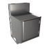 Thumbnail image #1 for BK Resources 24-Inch Wide x 21-Inch Deep Stainless Steel Top Shelf Underbar Cabinet with Raised Edge