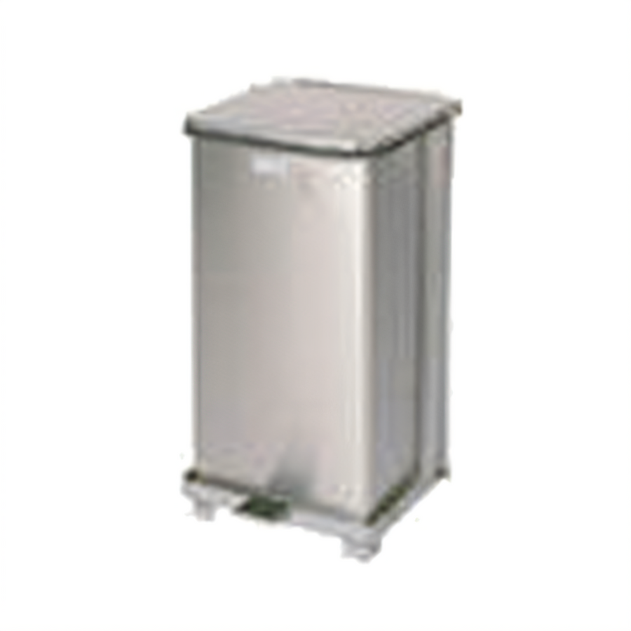 Product image #1 for Defenders 6-1/2 Gallon Stainless Steel Square Step Can with Plastic Liner