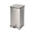Thumbnail image #1 for Defenders 6-1/2 Gallon Stainless Steel Square Step Can with Plastic Liner