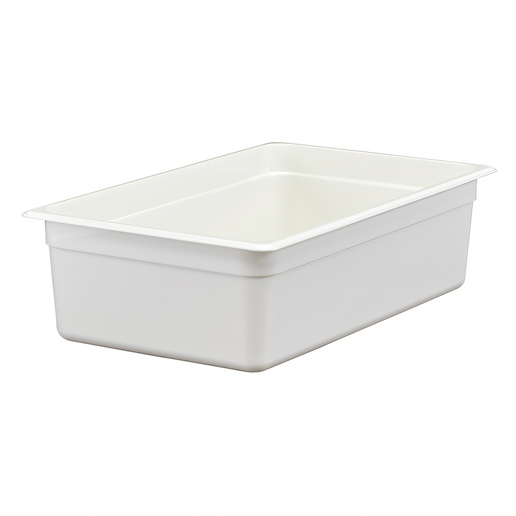 Product image #1 for Cambro Camwear White Full-Size Polycarbonate Food Pan, 6-Inch Deep, 20.6 Qt.