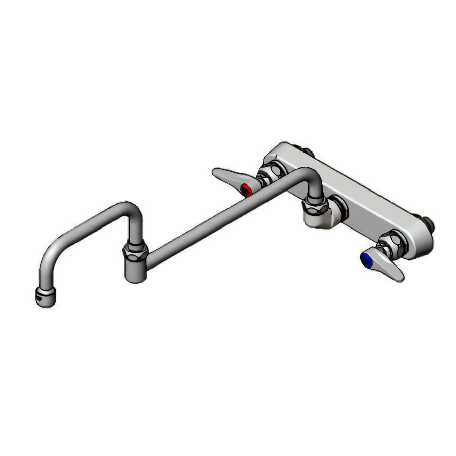 Product image #1 for T&S Brass B-1137 Workboard Faucet with 18-Inch Double-Jointed Nozzle