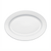 Thumbnail image #1 for Winco Birkhall 18-Inch Oval Rolled Edge Porcelain Platter, White