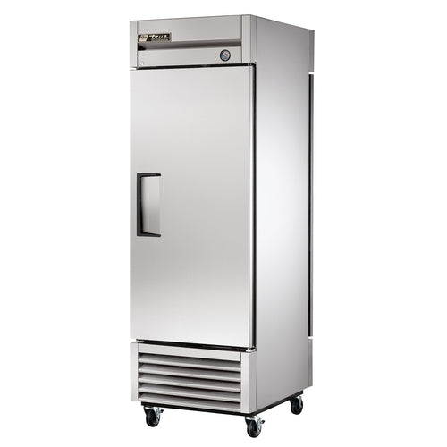 Product image #1 for True Pass-Thru One-Section Solid Swing Door Reach-In Refrigerator, 27-Inch Wide, Bottom-Mount, Stainless Steel