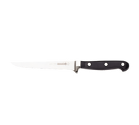 Mundial 6-Inch Forged Straight-Edge Boning Knife with Black Polyacetal Handle