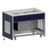 Atlas Metal INFRM-5 5-Pan Mobile Refrigerated Cold Food Unit