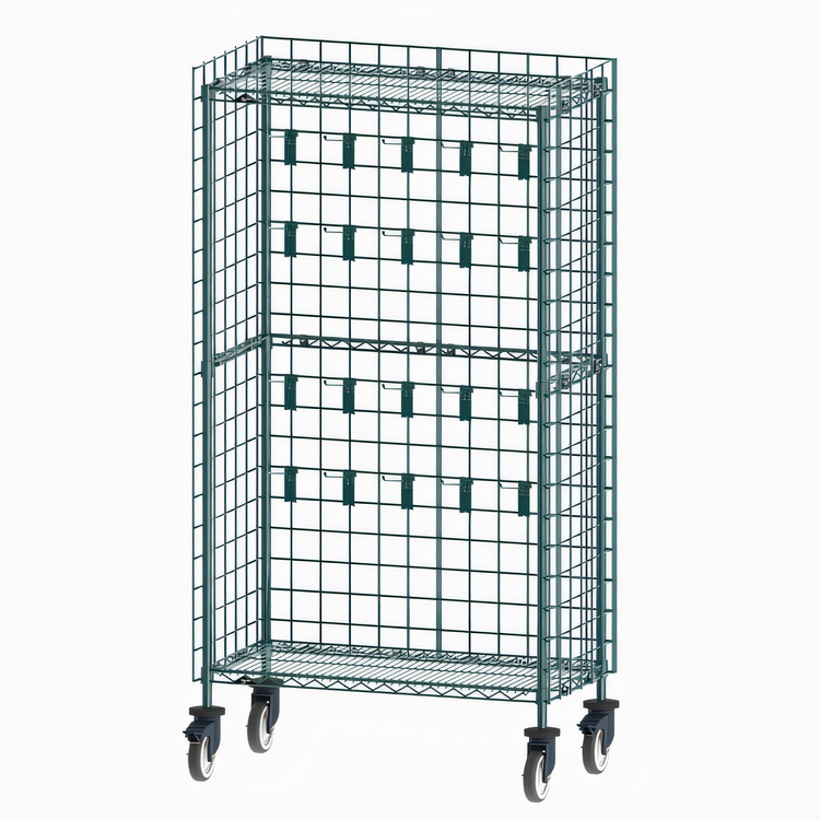 Product image #1 for Metro SmartWall Mobile Utensil Rack with 4 Wire Grids and 20 Prong Hooks