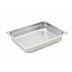 Thumbnail image #1 for Winco Half-Size Solid Steam Table Pan, 2-1/2 Inch Deep, 22 Gauge, Anti-Jamming, 18/8 Stainless Steel