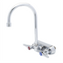 Thumbnail image #1 for T&S Brass B-1145 Wall-Mount Workboard Faucet with 5 3/4-Inch Swivel Gooseneck