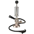 Thumbnail image #1 for Micro Matic USA 751-057 G-System Import Party Pump with Integrated Pressure Relief Valve, 4-Inch Chrome-Plated Pump, Tin-Nickel-Plated Base, Ergo Hand