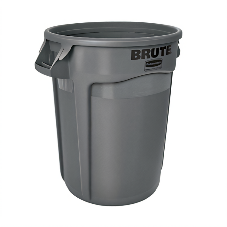 Product image #1 for Rubbermaid Commercial Products BRUTE ProSave 32 Gallon Round Trash Container, Gray, Without Lid