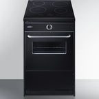 Thumbnail image #1 for Summit Commercial TEM665CW 24-Inch Freestanding Induction Range with 2.92 Cu. Ft. Standard Oven and 4-Element Smooth-Top Cooktop