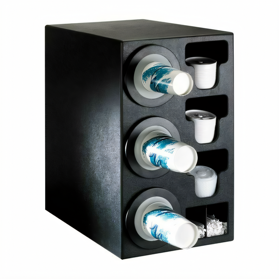 Product image #1 for Dispense-Rite Adjustable Triple Cup Dispensing Cabinet for 8 oz. to 44 oz. Cups