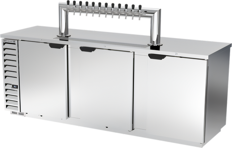 Product image #1 for Beverage-Air DD94HC-S-12T 12-Tap Solid Door Direct Draw Beer Dispenser, 5 Half-Keg Capacity