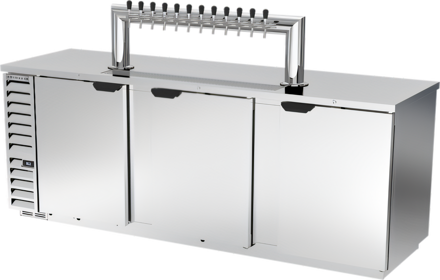 Product image #1 for Beverage-Air DD94HC-S-12T 12-Tap Solid Door Direct Draw Beer Dispenser, 5 Half-Keg Capacity