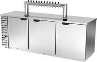 Beverage-Air DD94HC-S-12T 12-Tap Solid Door Direct Draw Beer Dispenser, 5 Half-Keg Capacity