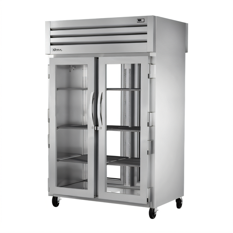 Product image #1 for True SPEC SERIES Two-Section Pass-Thru Glass Front/Rear Door Reach-In Refrigerator
