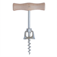 5-5/8-Inch Self-Pulling Twist & Pull Corkscrew with Wood Handle