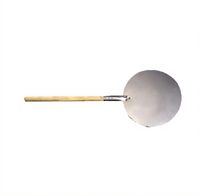 American Metalcraft 13-1/2 Inch Round Aluminum Pizza Peel with Wood Handle, 35 Inch Overall Length