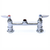 Thumbnail image #1 for T&S Brass B-0220-LN 8-Inch Center Deck Mount Mixing Faucet, Less Nozzle