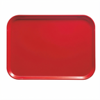Thumbnail image #2 for Cambro Camtray® 915510 Rectangular Fiberglass Cafeteria Tray, 8-3/4 x 15 Inch, Signal Red Case of 12