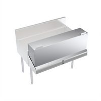 Krowne Royal Series 40-Inch Stainless Steel Locking Cover for Double Speed Rail