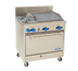 Thumbnail image #1 for Comstock-Castle F330-2RB 36-Inch Gas Char-Broiler Range with 2 Open Burners and Standard Oven