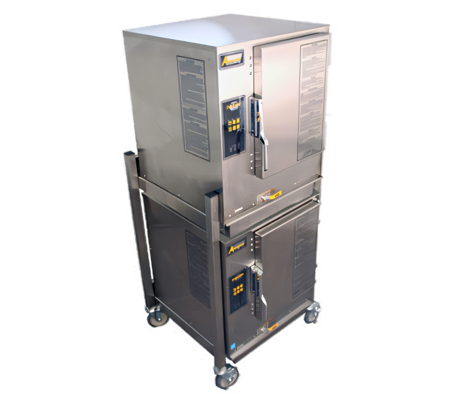 Product image #1 for AccuTemp Evolution Connected Double Boilerless Convection Steamer, Natural Gas, 6-Pan Capacity Per Compartment