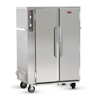FWE MT-1220-20 Mobile Moisture Holding Cabinet, 20 Pan Capacity, 2-Door, Stainless Steel