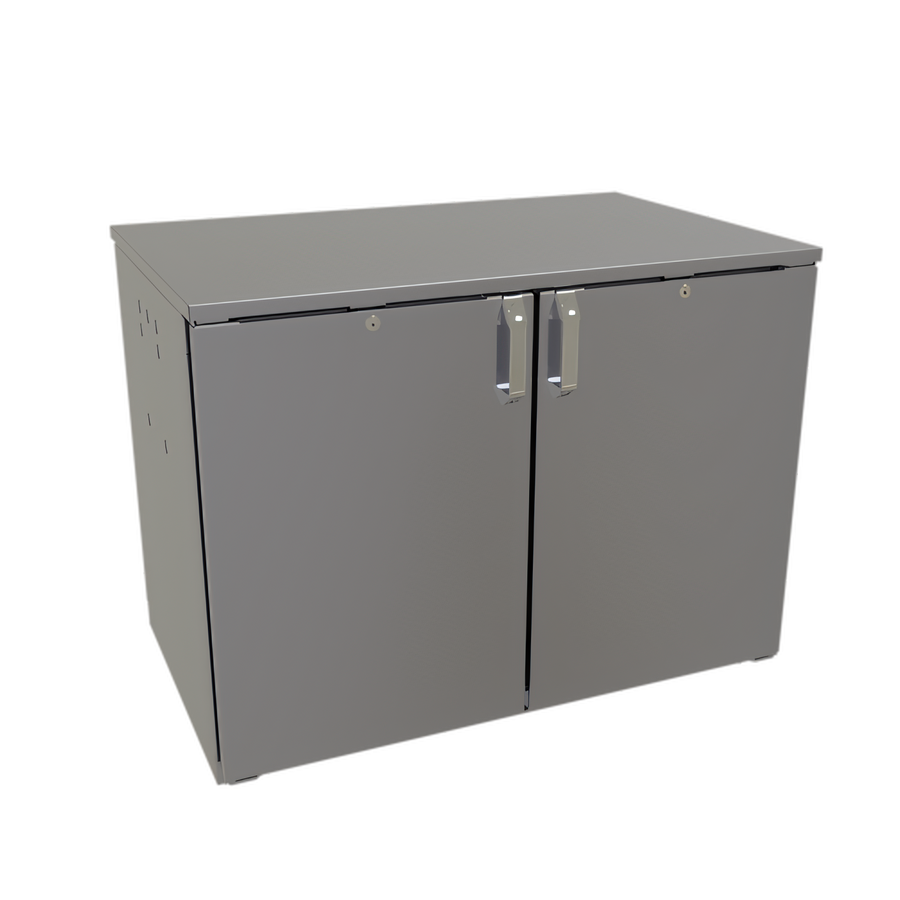 Product image #1 for Glastender CP1RL40 Pass-Thru Low Profile Back Bar Cooler for Remote Refrigeration, 40-Inch Wide, Two-Section