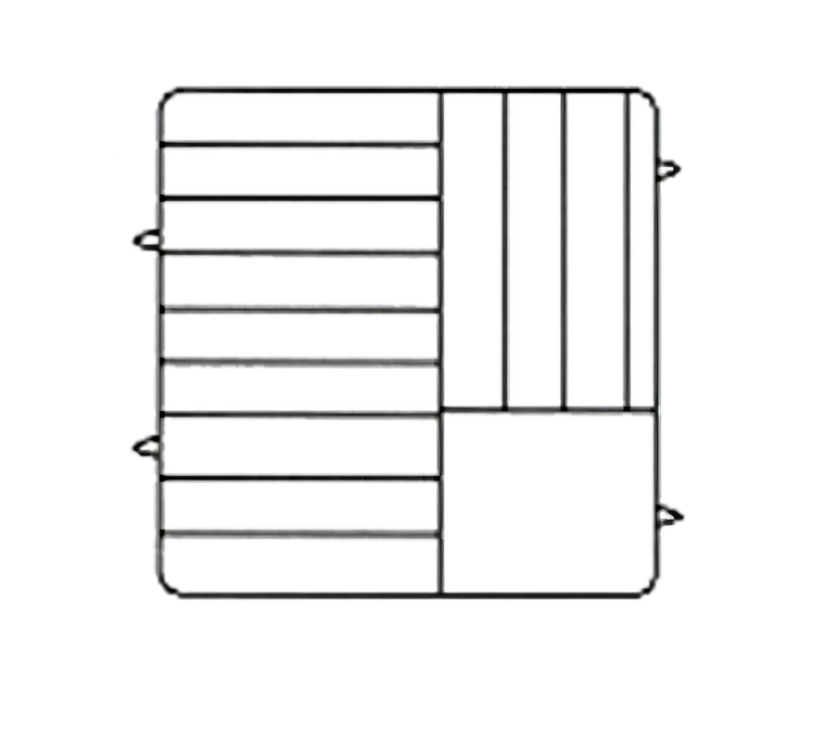 Product image #1 for Vollrath Plate Crate 12-Plate Stackable Dishwasher Rack with Extenders
