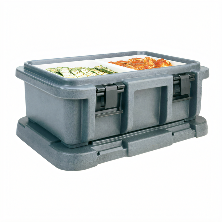 Product image #1 for Cambro Ultra Pan Carrier Top-Loading Insulated Food Pan Carrier, 1 Full-Size GN Pan, 6-Inch Deep, Granite Gray