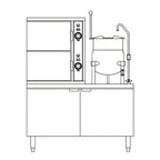 Thumbnail image #1 for Crown ECX-10-6 Two Compartment Electric Convection Steamer with 6 Gallon Kettle
