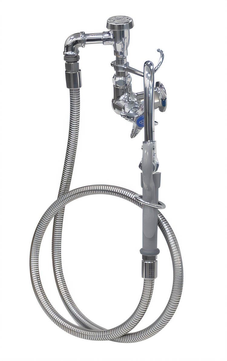 Product image #1 for Advance Tabco Heavy Duty Lead-Free Pot Filler Faucet with 3-1/2 Inch Hook Nozzle and 68 Inch Hose