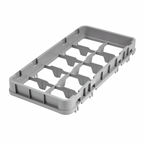 Thumbnail image #2 for Cambro Camrack® 10HE2151 Dishwasher Rack Extender, Half Size Half Drop, 10 Compartments, Soft Gray Case of 12