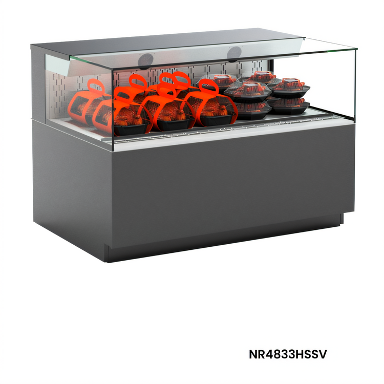 Product image #1 for Reveal Heated Self-Service Countertop Hot Food Display Case, 47-3/4" W x 33" D x 32-7/8" H