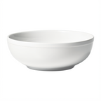 Thumbnail image #1 for Winco Birkhall BPSB-60 60 oz White Porcelain Round Salad/Pasta Bowl, 9-1/2" Diameter x 3-3/4" High