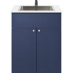 Thumbnail image #1 for Summit Commercial Summit Appliance PWS25MN Portable Hand Wash Station, 24.25"W x 25"D x 33.75"H, fully assembled mobile cabinet, midnight navy blue